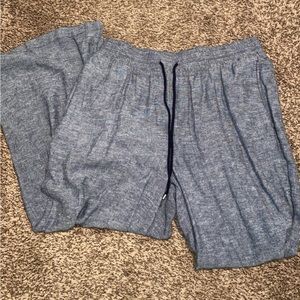 Navy flared dress pants